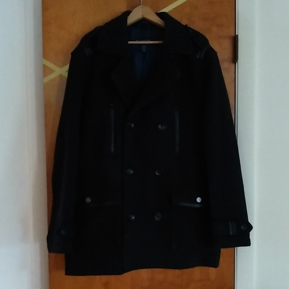 Military style Tweed peacoat